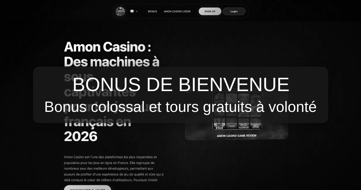 Amon Casino welcome bonus